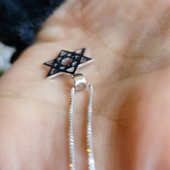 New Solid 925 Sterling Silver Star of David Necklace - Picture 11 of 11